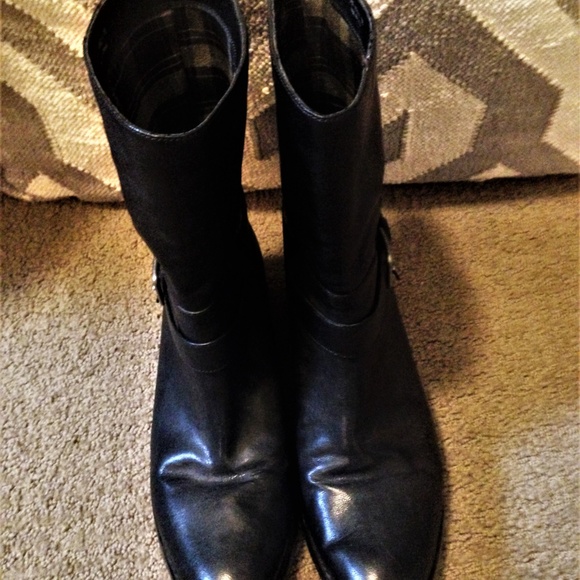 Cole Haan Waterproof Moto Leather Booties - Picture 2 of 4